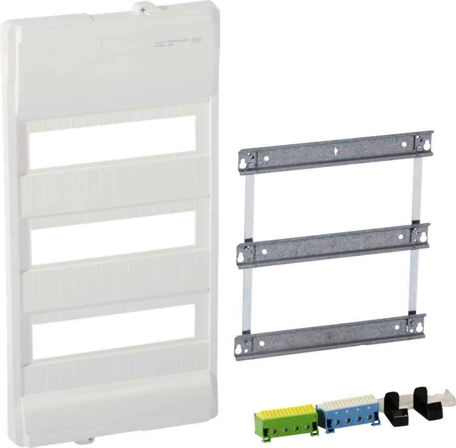 Kit de montage Hager volta sans cadre/porte 3-rangées