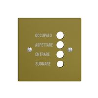 Placca frontale EDIZIOdue olive italiano