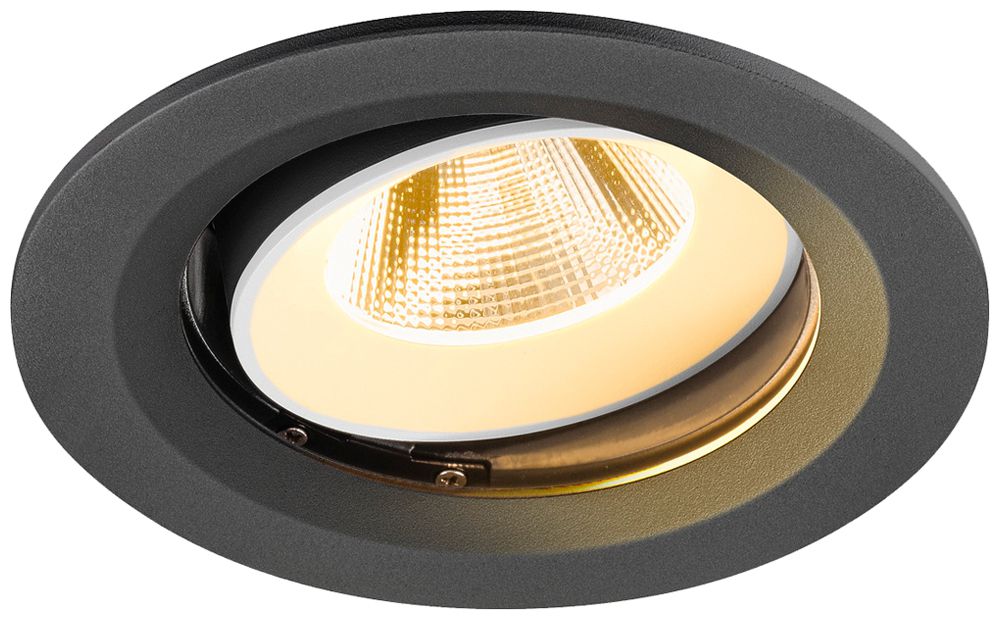 Downlight LED SLV NUMINOS MOVE M 12W 1800lm 3000K NB DALI Ø135×80mm no/bc