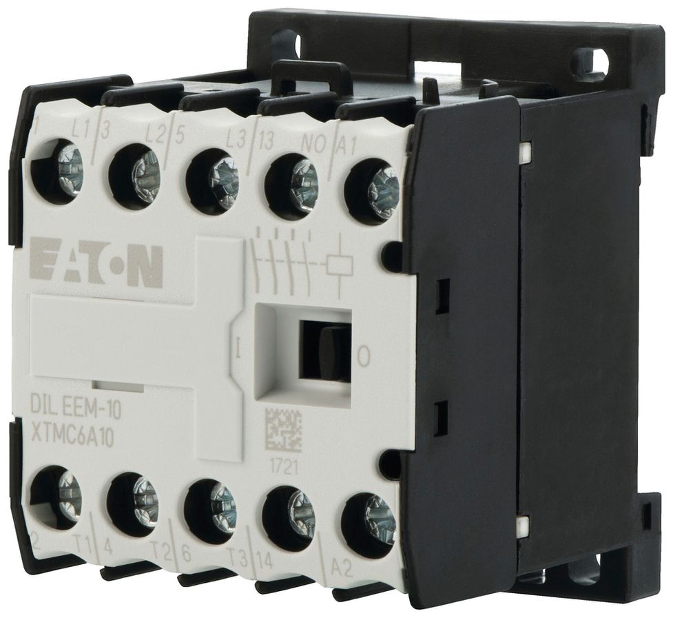 Contattore di potenza Eaton DILEEM-10-G 24V DC 3NO 22A 6.6A 3kW 2.2kW 24…690V