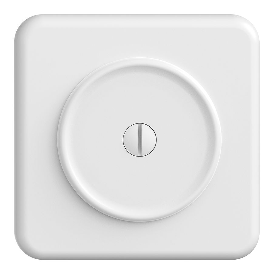 UP-Blindabdeckung Feller STANDARDdue QMI Bohrung Ø58mm weiss