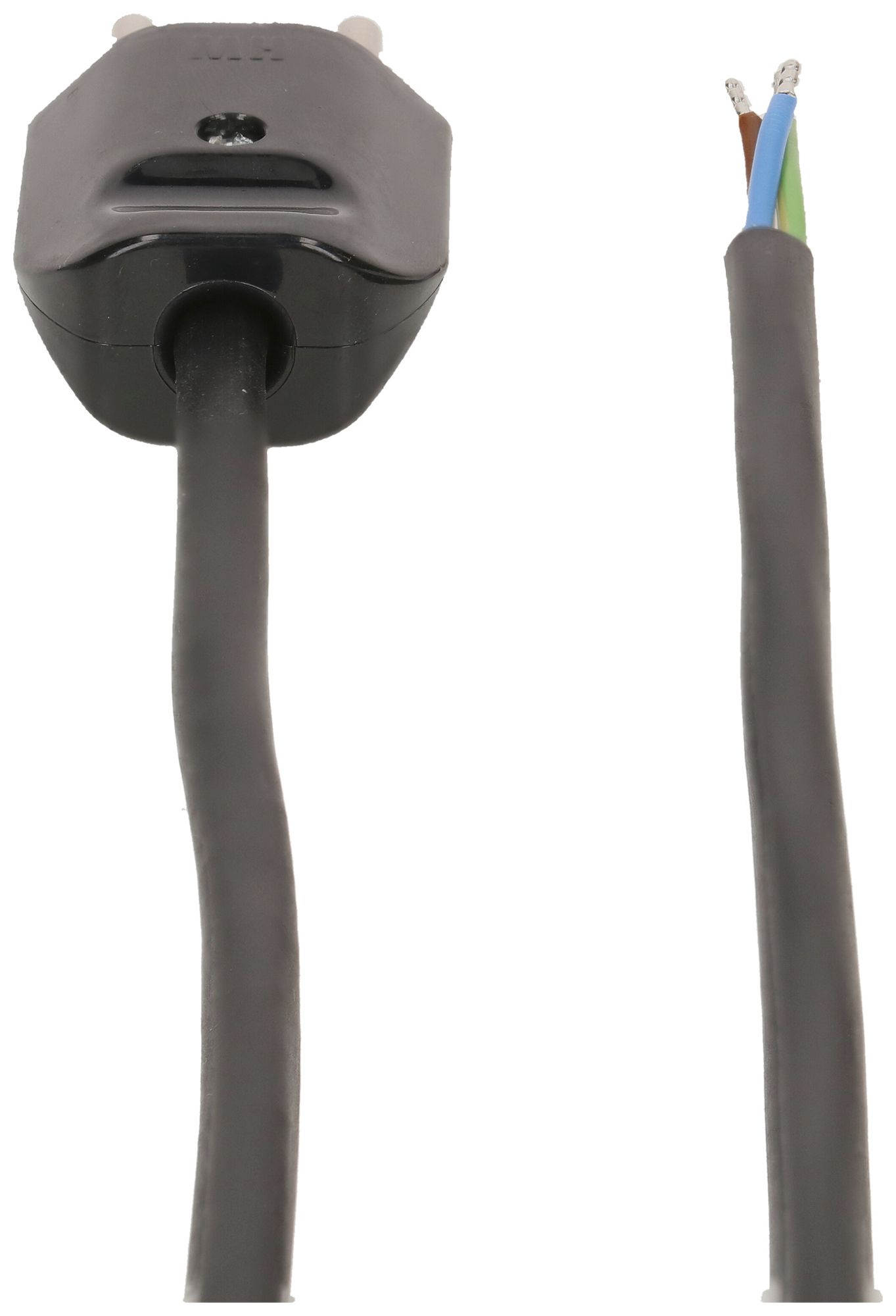 Apparatekabel MAX HAURI Td 3×1mm² 5m schwarz Stecker T12