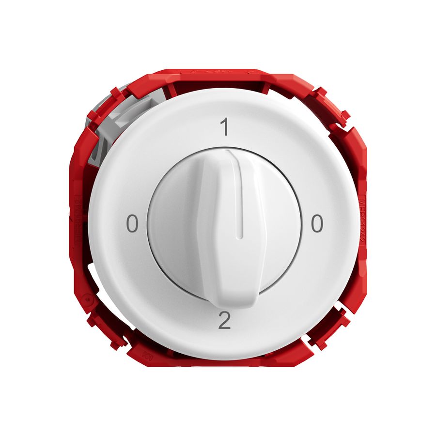 Drehschalter STANDARDdue SNAPFIX® Drehgriff Umschalter 2/3L ws