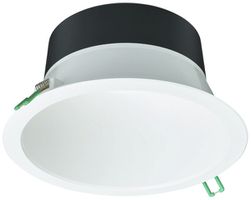Downlight LED Philips CoreLine 20.4W 2350lm 840 IP20/IP54 84° VAR Ø216 blanc
