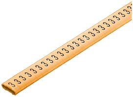 Kabelmarkierer Weidmüller CLI M CD für Ø10…317mm 4×11.3mm Aufdruck: 3, orange