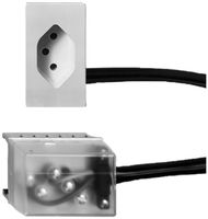 EB-Steckdose T13 L1 orange für Flachkabel Powerbus