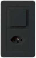 UP-Kombination kallysto.trend Gr.I-I vertikal Schalter S6+Typ 13 schwarz