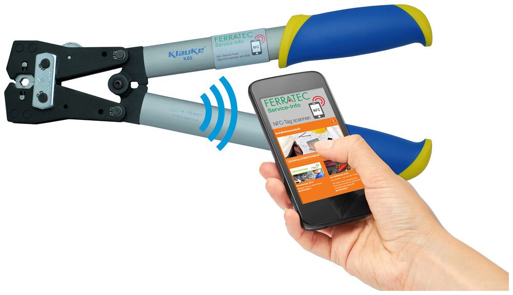 Handpresswerkzeug Ferratec K05NFC 6…50mm² 390mm