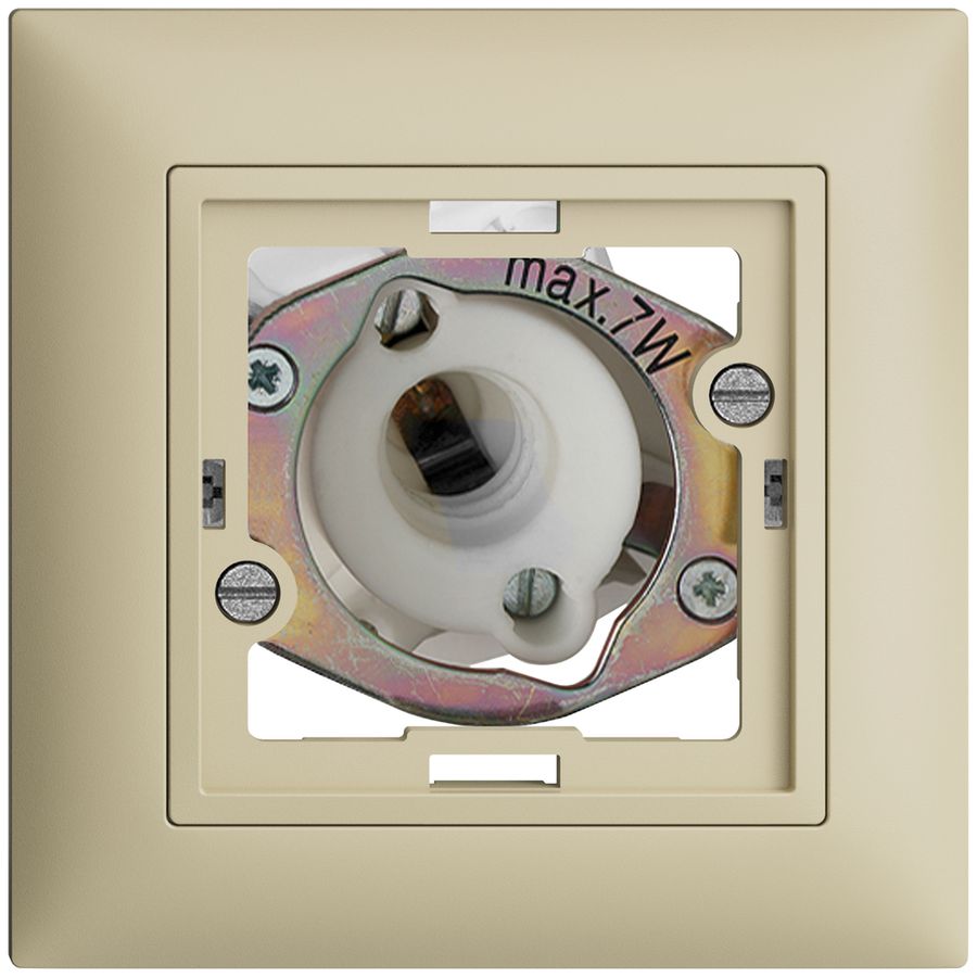 Signal lumineux ENC EDIZIOdue vanille 7W, sans calotte plate