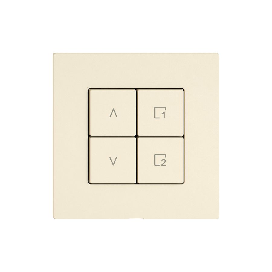 Kit di montaggio EDIZIO.liv Wiser SNAPFIX® p.tapparelle 1C scena 4T cr