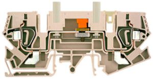 Borne de test sectionnable WM ZTL 6/STB connexion à ressort 6mm² TS35 TS32 beige