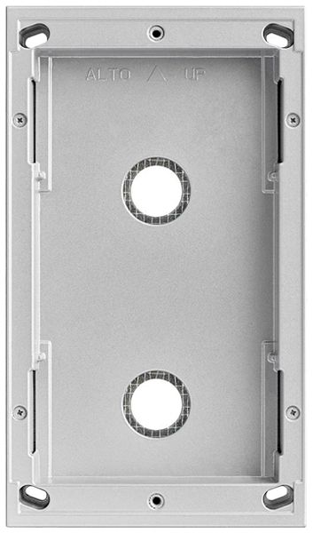 AP-Gehäuse Urmet Alpha, 2×Modul, 125×217mm, mit Rahmenmodulhalter