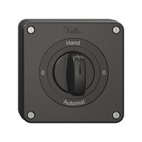 NUP-Drehschalter NEVO, 2/1 L, mit Drehgriff, KS, 0-Hand-0-Automat, schwarz