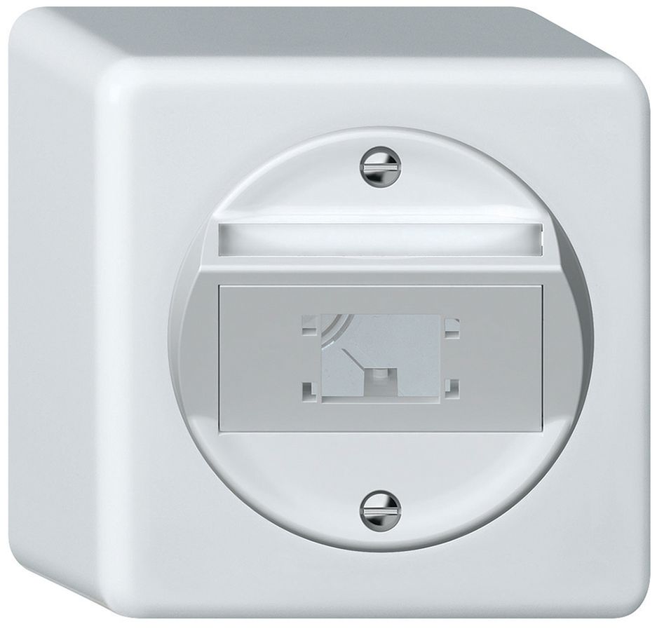 Kit de montage AP origin oblique 1×module multimédia 88×88mm blanc