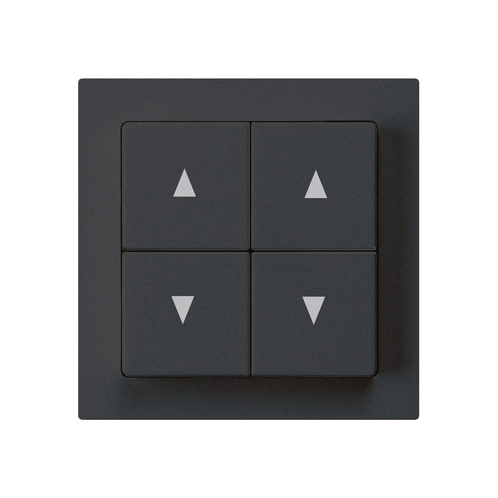 Interruttore per tappar.INC kallysto A nero con 4 tasti