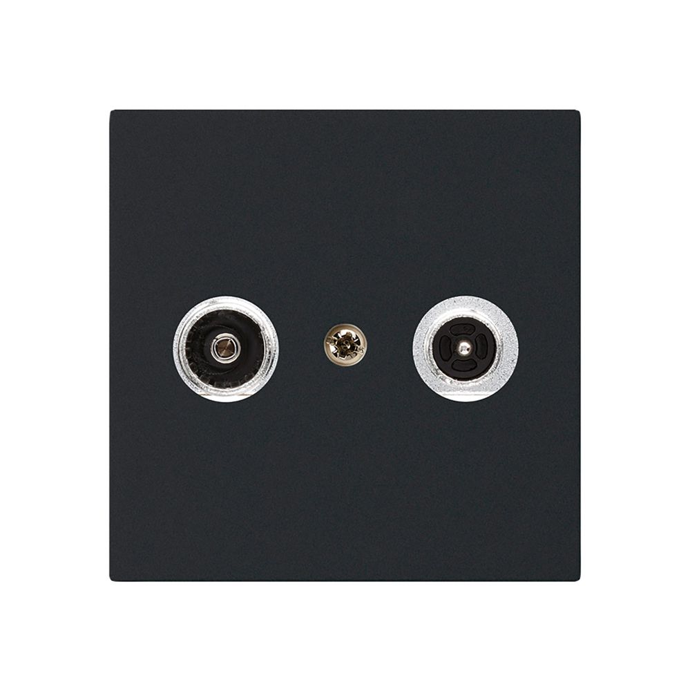 Antennendose kallysto R/TV Bauart A 23dB 2GHz schwarz