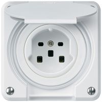 UP-Steckdose robusto Typ 25 weiss