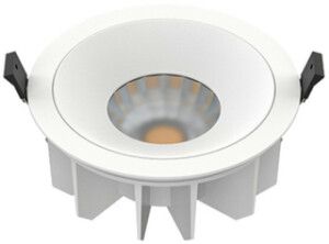 Downlight LED SLV DOWNLIGHT P 165 19W 650…4410lm 3000K IP54 WB DALI Ø150mm blanc