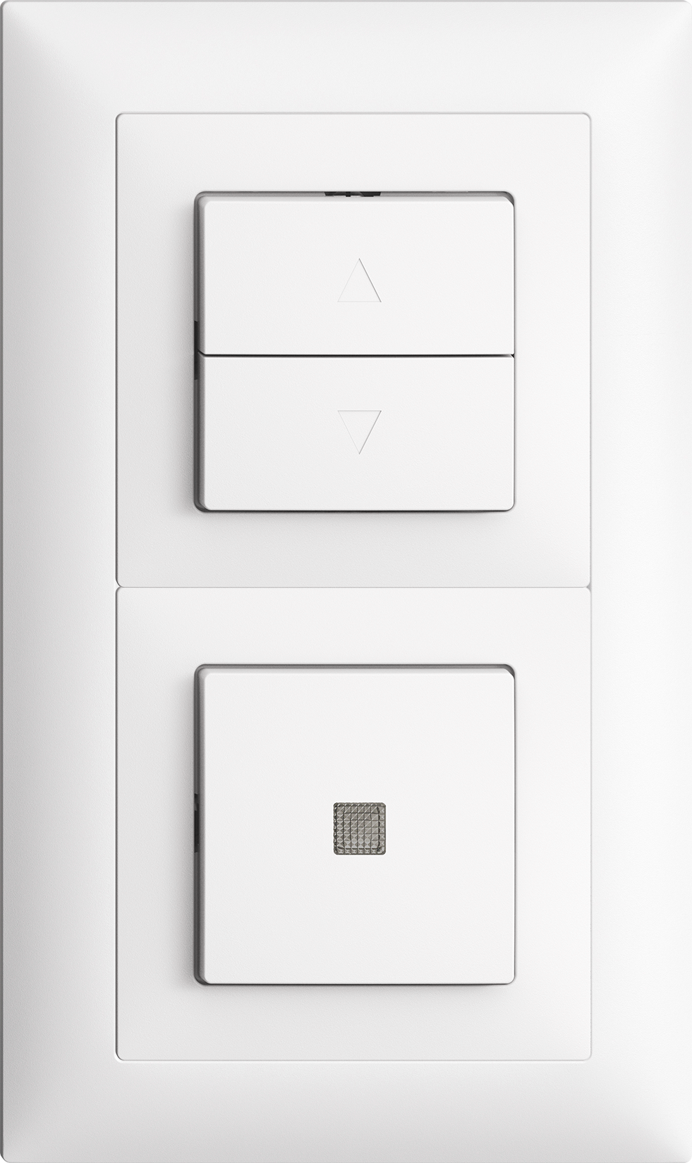 Combinazione INC Edue 2×1 Interr p.tappa 1C+Interr pul lum 3/1L bi