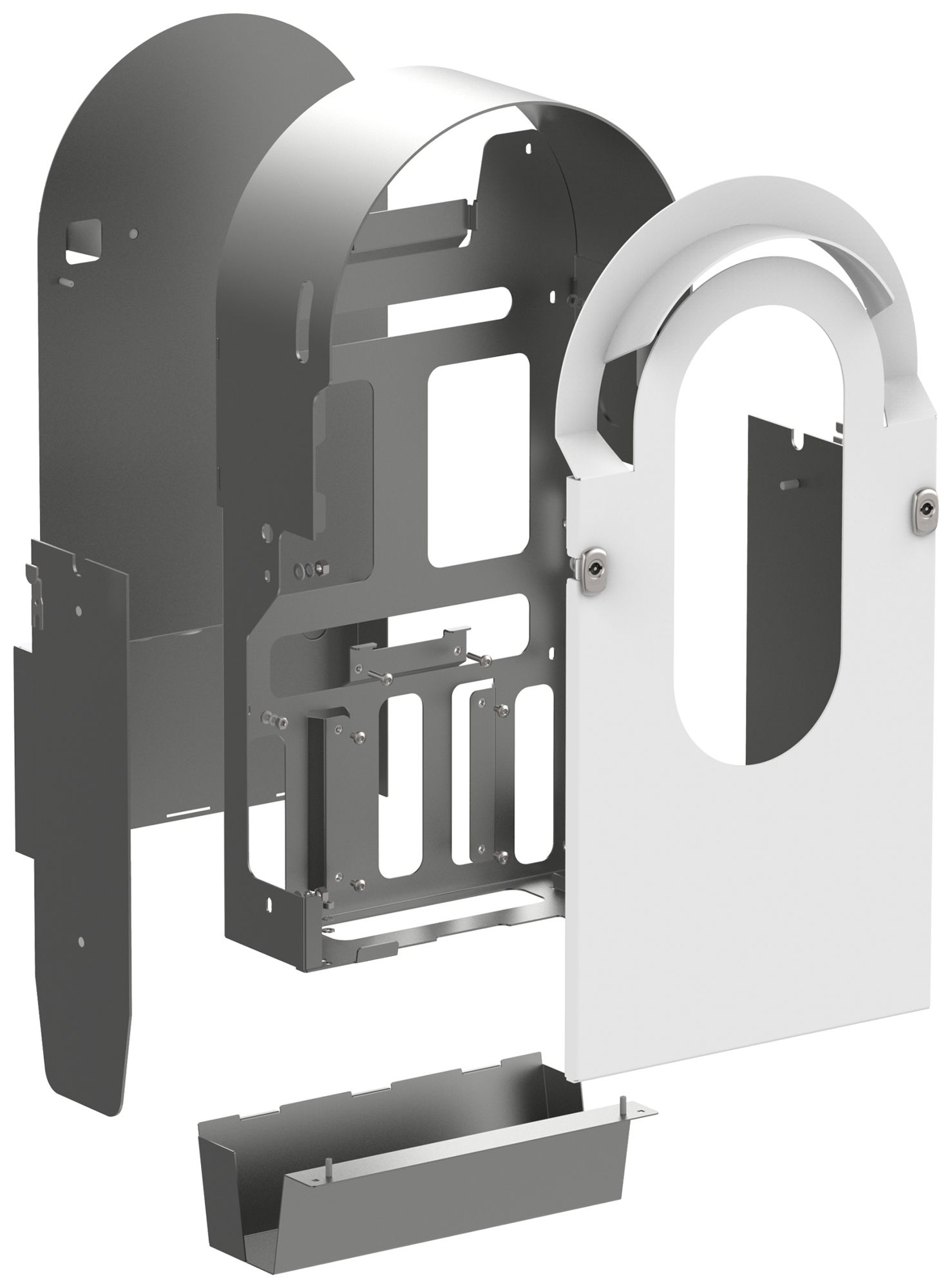 Kit de montage EVlink Pro AC pour 1 point de recharge montage mural