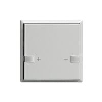 Dimmer LED EDIZIOdue ZEP ohne LED 1×Taste 2×Bedienung silver