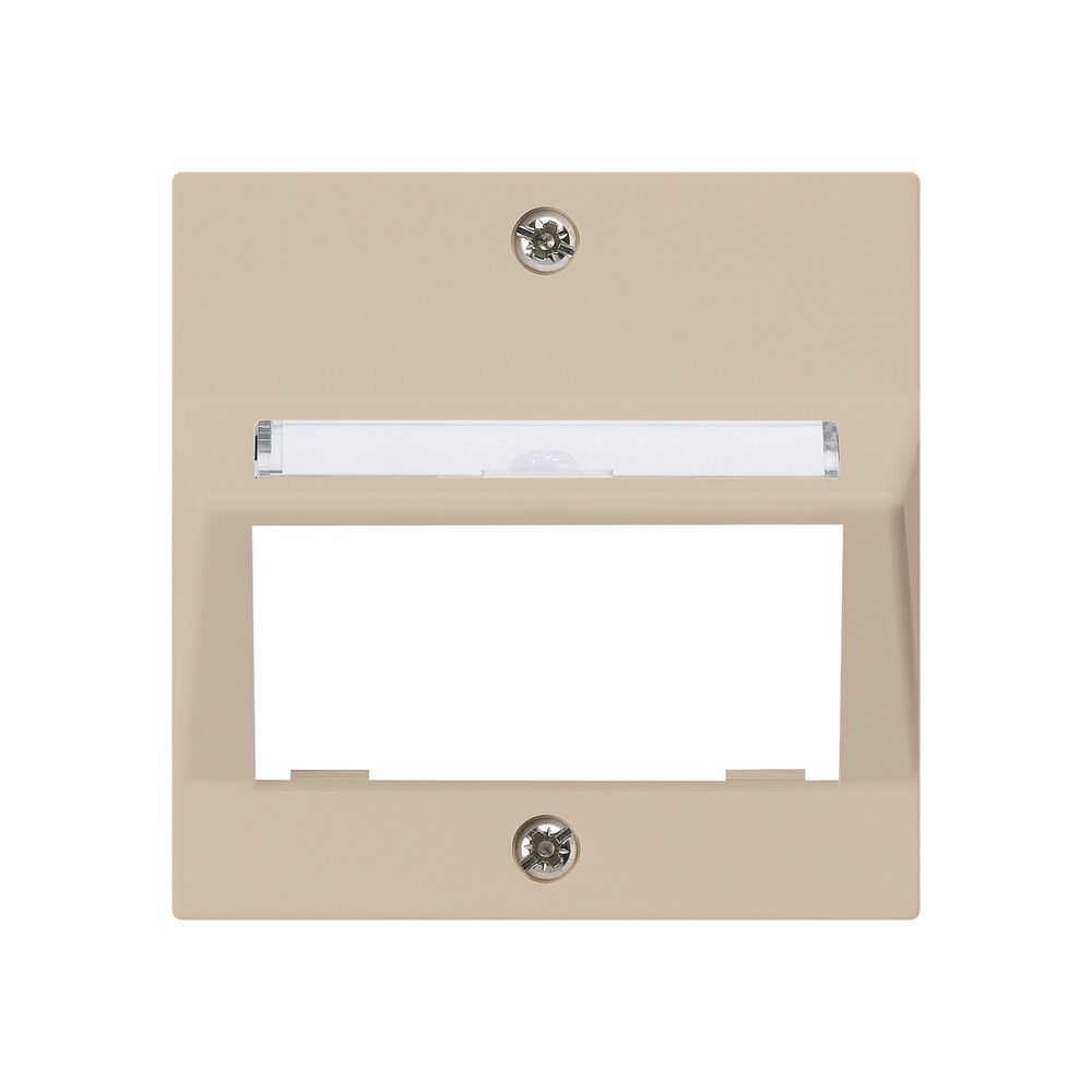 Piatta frontale kallysto per modulo multimedia uscita obliquo duroplast beige