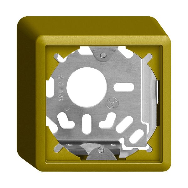 Capot avec plaque de base 54mm EDIZIOdue universel olive