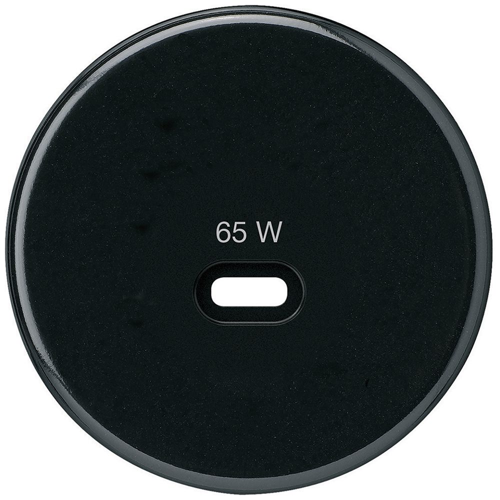 Frontscheibe Hager basico, zu USB-Ladesteckdose Typ C, schwarz