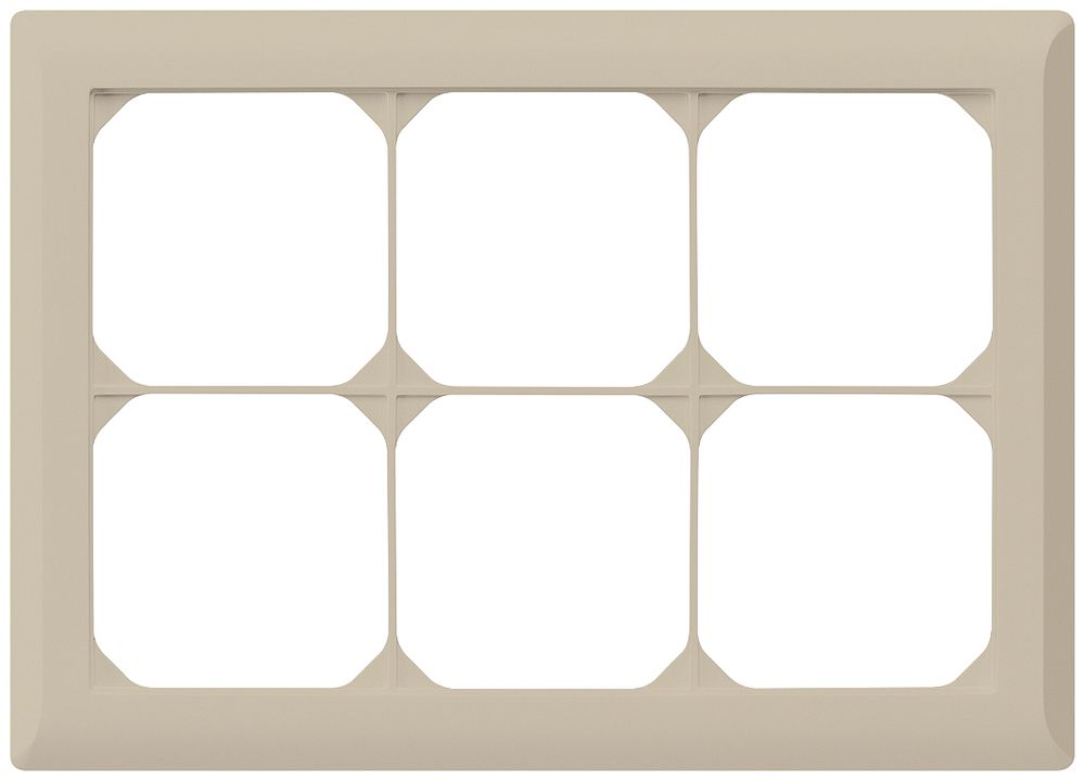 UP-Abdeckrahmen kallysto.line 2×3 beige horizontal 152×212mm