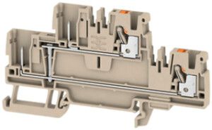 Durchgangs-Reihenklemme Weidmüller APGTB VL PUSH IN 2.5mm² 2 Etagen TS35 blau