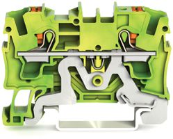 Borne de protection WAGO TOPJOB-S 4mm² 2L vert/jaune série 2204