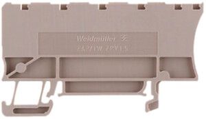 Abschluss-/Zwischenplatte Weidmüller ZAP/TW ZPV1.5 67.8×38.35mm beige