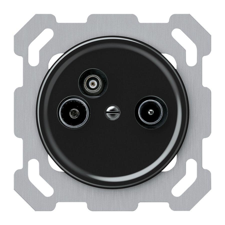 UP-Antennendose TV-R-Daten origin Durchgangsdose 19dB 4dB schwarz