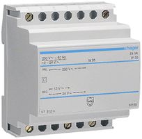REG-Kleintransformator Hager 25W 12V 24V 2.08A 1.04A 4TE