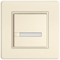 UP-KNX-Taster RGB EDIZIO.liv SNAPFIX® Temperaturfüh.o.LED Pap.1×T 1-Tbed.cr