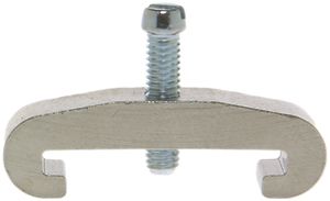 Klemmbride Woertz Messing vernickelt