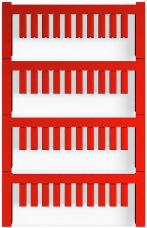 Leitermarkierer Weidmüller MultiCard VT SF für Ø2.2…2.9mm 12×3.6mm PA66 rot