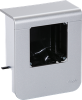 Geräteträger Hager für SL20055 leer Dekor Aluminium