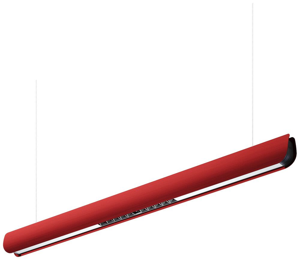 LED-Pendelleuchte DOTLUX RIVO 45W 3200lm 4000K 1-10V DIM 1280mm rot
