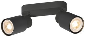 Spot SLV PURI 2.0 Tube CW GU10 2×6W DIM 150×42×138mm schwarz