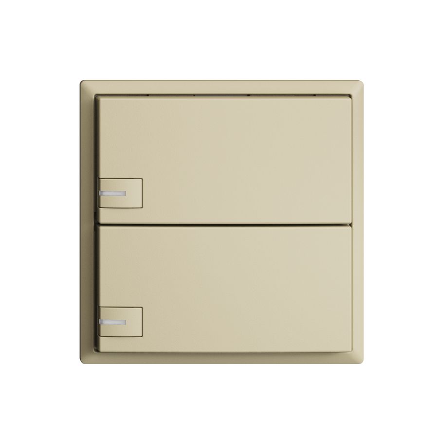 Pulsante INC KNX 2×EDIZIOdue vanille RGB con LED