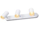 Spot LED SLV NOBLO 19W 2350lm 927 VAR 400×105×127mm blanc 3×Spot