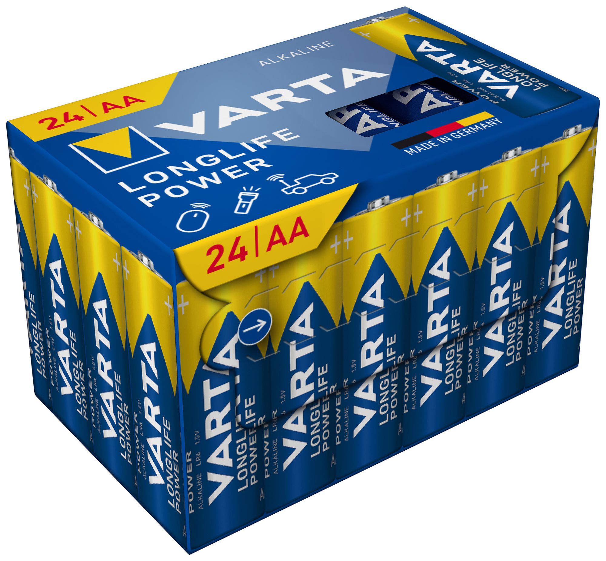 Batterie VARTA Consumer Longlife Power AA Alkali-Mangan 1.5V Box à 24 Stück