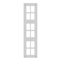 Montageplatte FLF 6×2 Al natur eloxiert