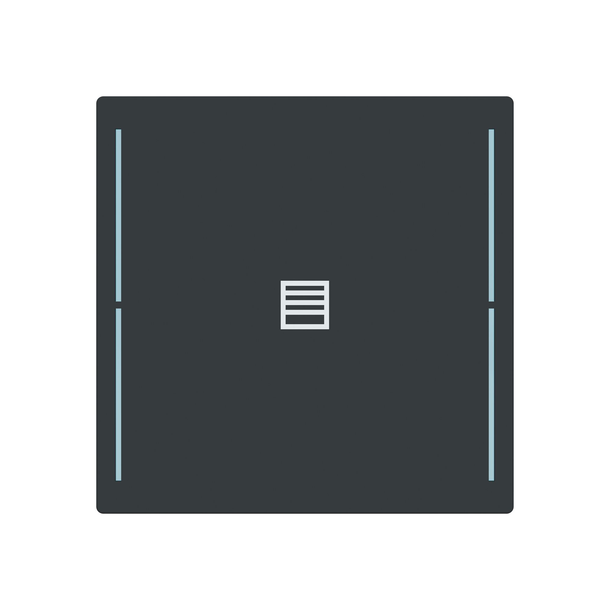 Tasterabdeckung ABB SIDUS touch 1-fach "Taster-Jalousie" anthrazit