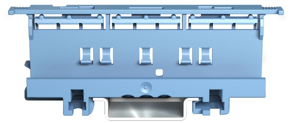Adaptateur de fixation WAGO COMPACT 221, 6mm², sur TH-35, 19.3mm, bleu