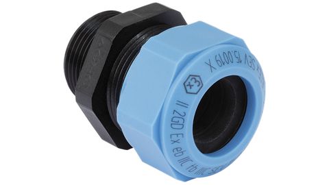 Blau mit Zugentlastung