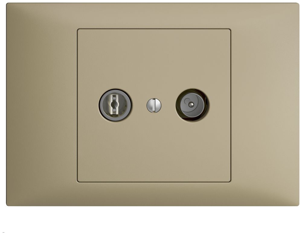 UP-TV-R-Dose EDIZIOdue 4dB sand Breitbanddose 5…2000MHz, BKE