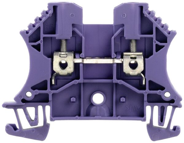 Durchgangs-Reihenklemme Weidmüller WDU Schraubanschluss 2.5mm² TS35 violett