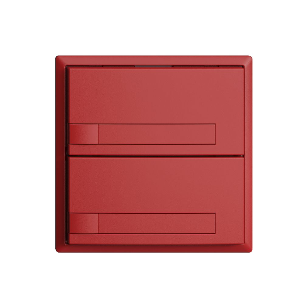 Poussoir ENC KNX 2× EDIZIOdue berry RGB sans LED avec insert papier